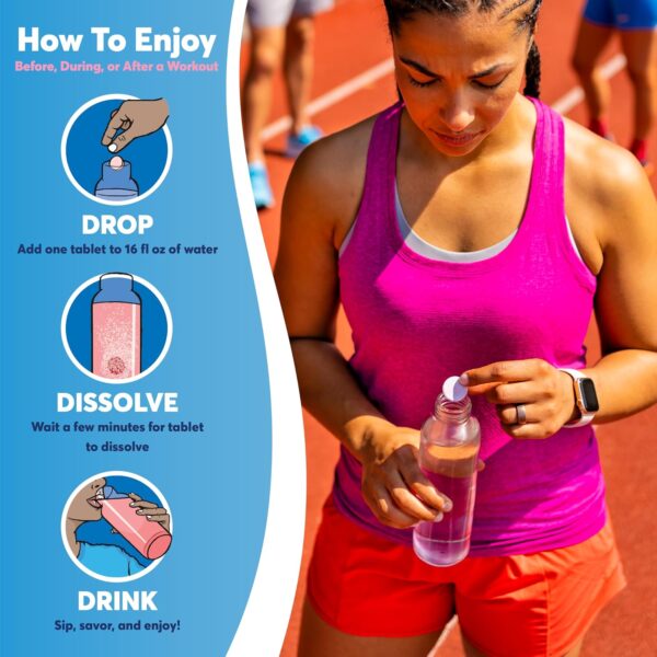 Nuun Hydration Vitamins Electrolyte Tablets, Mixed Fruit, 5 Essential Electrolytes for Hydration + Vitamin A, B6, C, D, E, with Magnesium, Vegan, Non-GMO, 4 Pack (48 Servings)