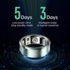 Smart Rings for Men & Women, NFC Fitness Ring with Sleep Body Temperature Monitoring Step Counter Function, IP68 Electronic Gadgets for Video Scrolling Page Flipping (18)