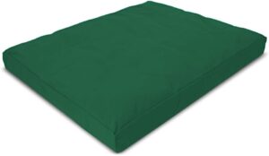 Bean's ZABUTON Meditation Cushions - Colorful Cotton Yoga Prayer Zen Kneeling Pad Base for Zafu Pillow - Medium & Large - Traditional Natural Recycled Cotton Fill - Floor Sitting Comfort - Made in USA
