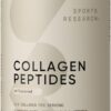 Sports Research Collagen Peptides for Women & Men, Unflavored, 16 oz., Hydrolyzed Type 1 & 3 Collagen Powder Protein Supplement for Healthy Skin, Nails, Bones & Joints