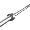 Olympic Training Barbell (6FT) (15 Pound Weight) (300 LBS Capacity), Home Gym Fitness Equipment, Strength Training Workout Bar, Weight bar for Squats, Deadlift, Weightlifting, Bench Press