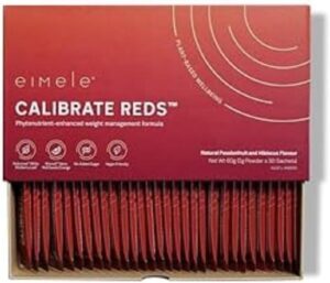 Calibrate Reds | Natural Weight Control Formula for Women & Men | Reduce Cravings | Healthy Weight Support | Vegan | 30 Sachets (2g Powder ea)