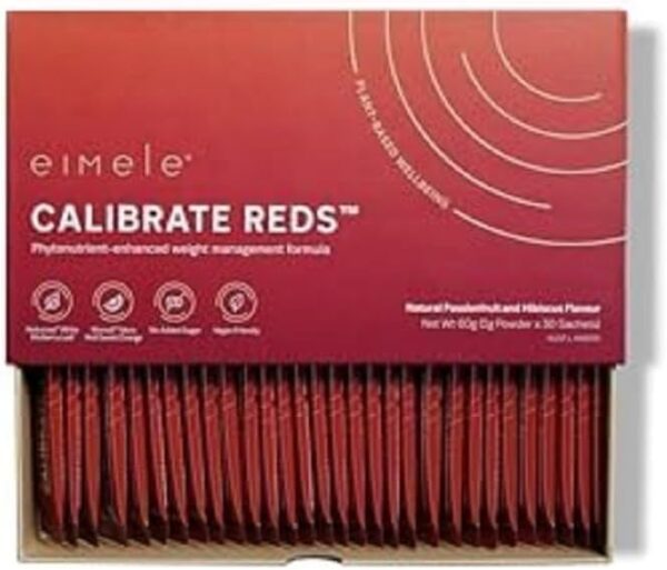 Calibrate Reds | Natural Weight Control Formula for Women & Men | Reduce Cravings | Healthy Weight Support | Vegan | 30 Sachets (2g Powder ea)