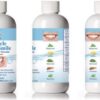 Miracle Brite Smile - 3% Hydrogen Peroxide MedicalFood Grade, Peppermint, Lemon, Clove Leaf, Cinnamon and Rosemary. Organic Essential Oils Leaving a Fresh Breath Mouth. 3 Bottles - 12 oz Bottles.