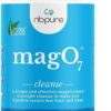nbpure MagO7 - Natural Colon Cleanse & Detox - Occasional Constipation Relief, Stool Softening, & Bloating Support for Men & Women - Ozonated Magnesium Oxide, 180 Capsules