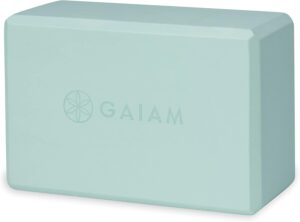 Gaiam Yoga Block - Supportive Latex-Free Eva Foam - Soft Non-Slip Surface with Beveled Edges for Yoga, Pilates, Meditation - Yoga Accessories for Stability, Balance, Deepen Stretches