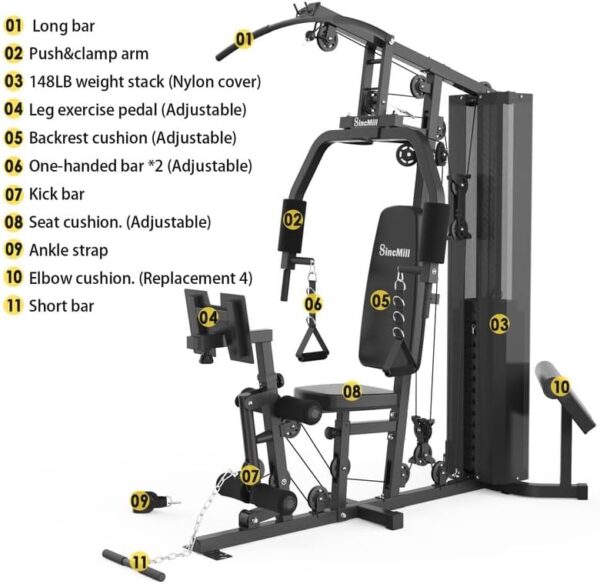 Home Gym Multifunctional Full Body Home Gym Equipment for Home Workout Equipment Exercise Equipment Fitness Equipment SincMill