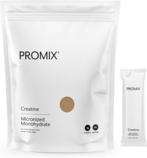 Promix Creatine Monohydrate Stick Packs | 5g of Micronized Creatine | Supports Muscle Growth & Recovery - 30 Count