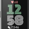 Fitbit Charge 6 Fitness Tracker with Google apps, Heart Rate on Exercise Equipment, 6-Months Premium Membership Included, GPS, Health Tools and More, Obsidian/Black, One Size (S & L Bands Included)