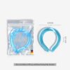 Neck Cooling Tube | Wearable Cooling Neck Wraps for Summer Heat I Hands Free Cold Pack | Reusable Neck Cooler (Blue)