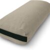 Bean Products Yoga Bolster - Made In The USA With Eco Friendly Materials - Round or Rectangular Support Cushions That Elevate Your Practice - Natural Cotton or Organic Hemp Cover