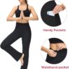 ALONG FIT Bootcut Yoga Pants for Women with Pockets Bootleg Dress Pants High Waisted Tummy Control Flared Workout Pants