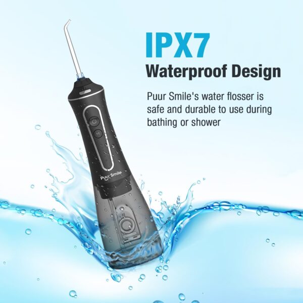 Professional Water Flosser - Advanced Dental Care for a Healthier Mouth, Gum, and Teeth - IPX7 Waterproof Oral Irrigator | 7 Replacement Tips, Travel-Friendly, Rechargeable - Oral Hygiene