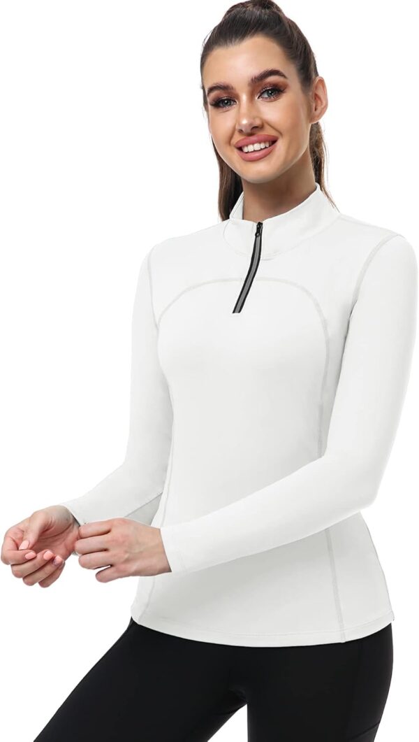 CADMUS Women's Compression Long Sleeve Shirts for Hiking Running Dry Fit Tights