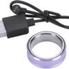 Dpofirs Smart Rings for Men & Women, NFC Fitness Ring with Sleep Body Temperature Monitoring Step Counter Function, IP68 Electronic Gadgets for Video Scrolling Page Flipping (18)
