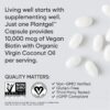 Sports Research Vegan Biotin 10,000mcg with Coconut Oil - Max Strength Biotin Vitamin B7 for Skin and Keratin Support - Non-GMO & Gluten Free, 120 Softgels (4 Month Supply)