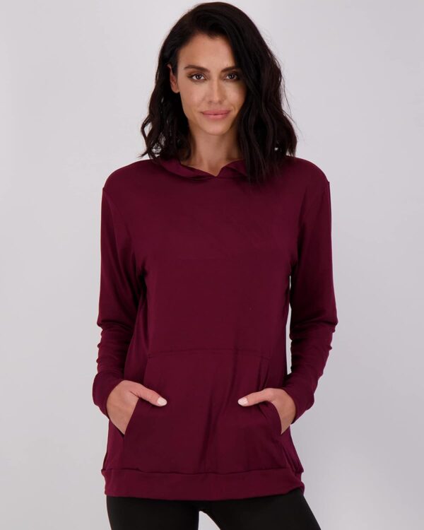 Real Essentials 3 Pack: Women's Dry Fit Long-Sleeve Hoodie Pullover Sweatshirt Pocket - Active Lounge (Available In Plus)