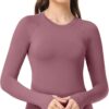 CADMUS Quick-Drying Running Long Sleeve Shirt for Women Workout Shirts