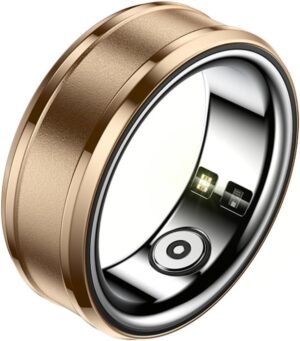 Smart Rings for Men & Women, NFC Fitness Ring with Sleep Body Temperature Monitoring Step Counter Function, IP68 Electronic Gadgets for Video Scrolling Page Flipping (20)