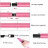 Pilates Bar Kit with Resistance Bands,Pilates Bar with Stackable Bands Workout Equipment for Legs,Hip,Waist and Arm,Exercise Fitness Equipment for Women & Men Home Gym Yoga Pilates