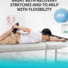 Trideer Stretching Strap Yoga Strap Physical Therapy for Home Workout, Exercise, Pilates and Gymnastics, 10 Loops Non-Elastic Stretch Bands with Aesthetic Packaging for Women & Men