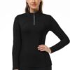 CADMUS Women's Compression Long Sleeve Shirts for Hiking Running Dry Fit Tights