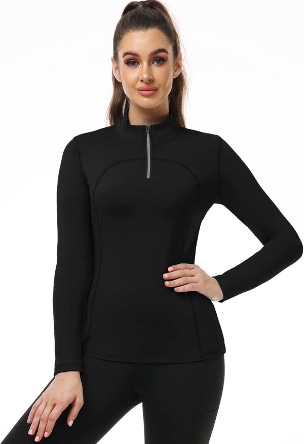 CADMUS Women's Compression Long Sleeve Shirts for Hiking Running Dry Fit Tights