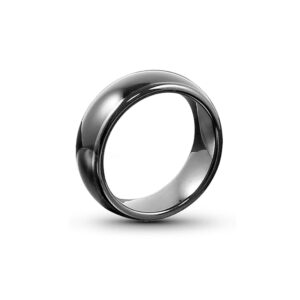T5577 or UID chip RFID Black Ceramics Smart Finger rewrite Ring ID/IC Wear for Men or Women(T5577 ID-16MM)