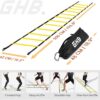 GHB Pro Agility Ladder Agility Training Ladder Speed 12 Rung 20ft with Carrying Bag