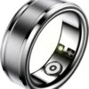Dpofirs Smart Rings for Men & Women, NFC Fitness Ring with Sleep Body Temperature Monitoring Step Counter Function, IP68 Electronic Gadgets for Video Scrolling Page Flipping (20)