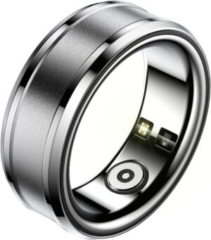 Dpofirs Smart Rings for Men & Women, NFC Fitness Ring with Sleep Body Temperature Monitoring Step Counter Function, IP68 Electronic Gadgets for Video Scrolling Page Flipping (20)