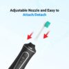 Professional Water Flosser - Advanced Dental Care for a Healthier Mouth, Gum, and Teeth - IPX7 Waterproof Oral Irrigator | 7 Replacement Tips, Travel-Friendly, Rechargeable - Oral Hygiene