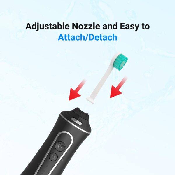Professional Water Flosser - Advanced Dental Care for a Healthier Mouth, Gum, and Teeth - IPX7 Waterproof Oral Irrigator | 7 Replacement Tips, Travel-Friendly, Rechargeable - Oral Hygiene