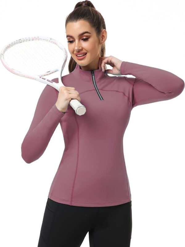 CADMUS Women's Compression Long Sleeve Shirts for Hiking Running Dry Fit Tights