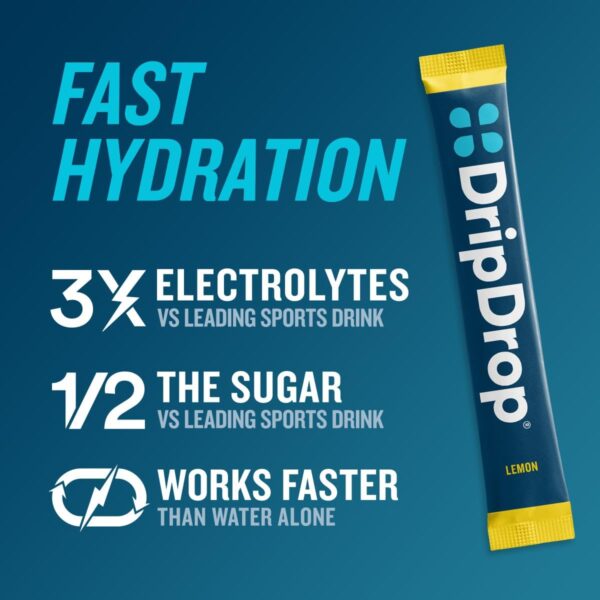 DripDrop Hydration - Bold Variety Pack - Electrolyte Drink Mix Single Serve Powder Packets - Watermelon, Berry, Lemon, Orange | Non-GMO, Gluten Free, Vegan | 16 Sticks