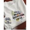One Mental Breakdown Later Embroidered Sweatshirt,Y2K Style Embroidered Crewneck,Gifts For Her,Mental Health Hoodie