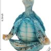 VVGIFTS Sea Turtle Meditation Yoga Decor, Meditating Coastal Beach Decorations, Zen Yoga Resin Statue for Home Office Ornaments (Put The Palm Separate)