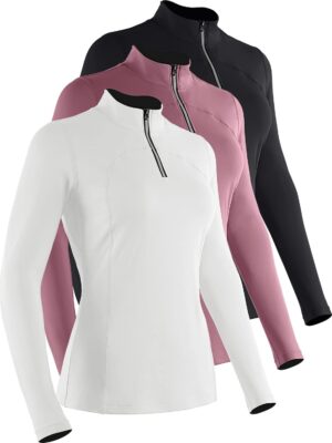 CADMUS Women's Compression Long Sleeve Shirts for Hiking Running Dry Fit Tights