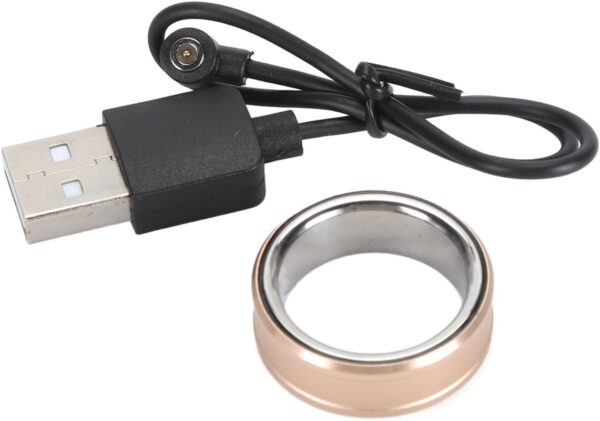 Smart Rings for Men & Women, NFC Fitness Ring with Sleep Body Temperature Monitoring Step Counter Function, IP68 Electronic Gadgets for Video Scrolling Page Flipping (20)