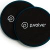PVOLVE Gliding Discs for Home Workouts Exercise and Fitness Equipment to Use on Carpet Wood and Floor to Sculpt Your Core - Strengthen Legs While Lifting and Tightening The Butt