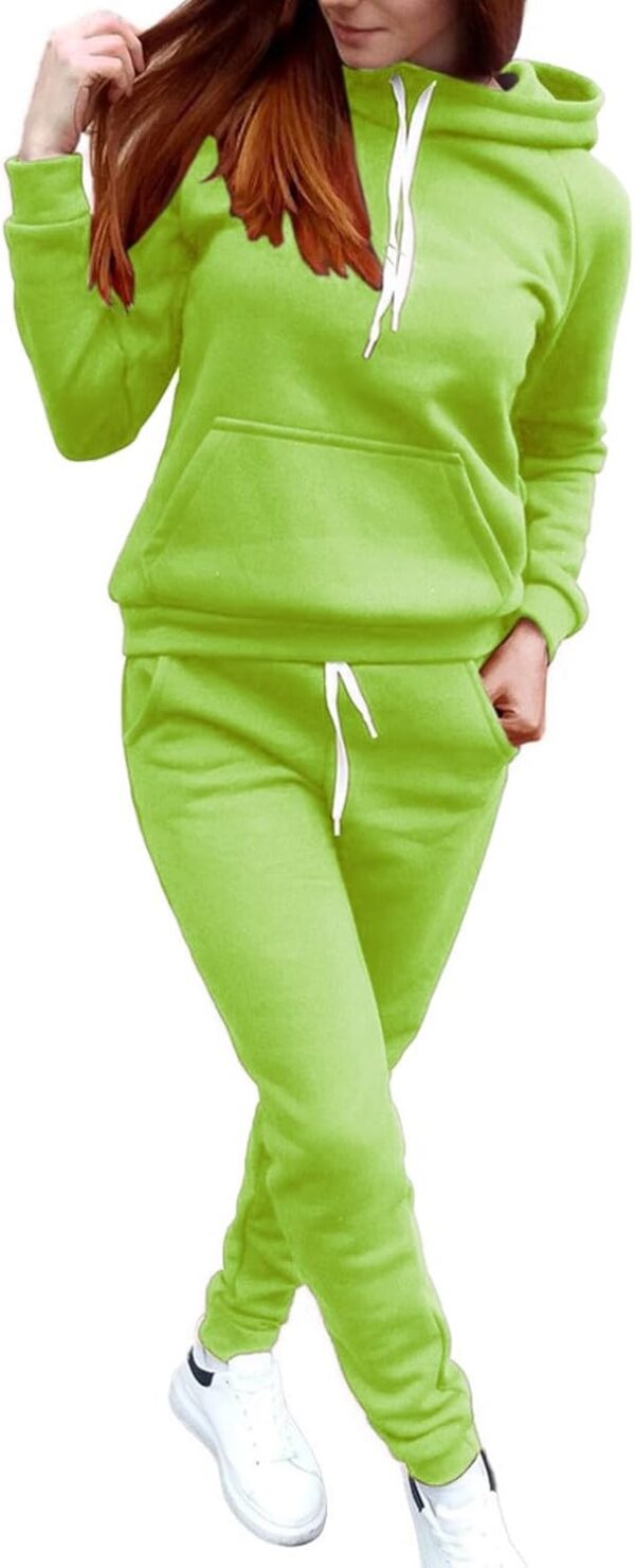 Womens Sweatsuits 2 Piece Set Lounge Jogger Tracksuit Suits Workout Sets Casual Oversized Sweatshirt with Pockets