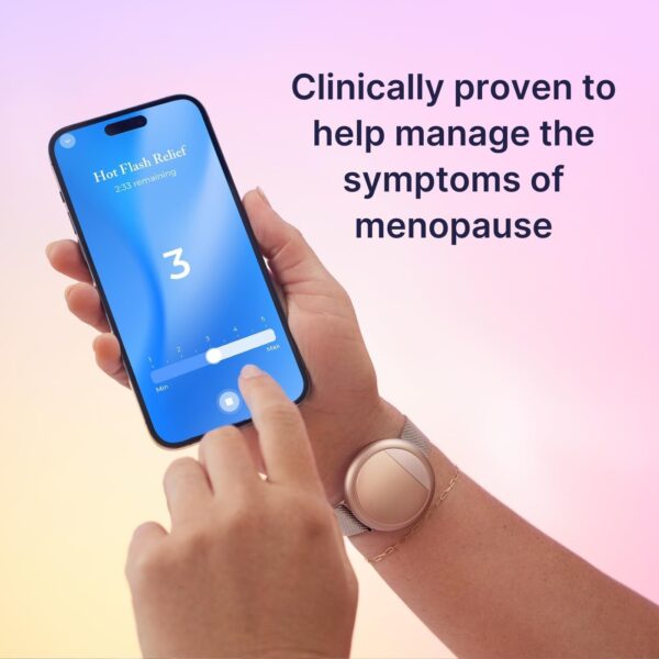 Embr Wave Cooling Bracelet - Warming Bracelet - Personalized Thermal Relief - Manage Hot Flashes, Night Sweats, Sleep, Tension - FSA HSA Eligible - Clinically Proven - Rechargeable - Rose Gold