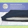 Bean's ZABUTON Meditation Cushions - Colorful Cotton Yoga Prayer Zen Kneeling Pad Base for Zafu Pillow - Medium & Large - Traditional Natural Recycled Cotton Fill - Floor Sitting Comfort - Made in USA