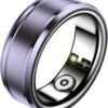 Dpofirs Smart Rings for Men & Women, NFC Fitness Ring with Sleep Body Temperature Monitoring Step Counter Function, IP68 Electronic Gadgets for Video Scrolling Page Flipping (18)
