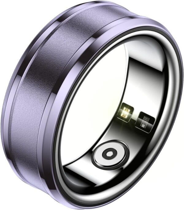 Dpofirs Smart Rings for Men & Women, NFC Fitness Ring with Sleep Body Temperature Monitoring Step Counter Function, IP68 Electronic Gadgets for Video Scrolling Page Flipping (18)