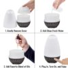 HealthSmart Essential Oil Diffuser, Cool Mist Humidifier and Aromatherapy Diffuser, FSA HSA Eligible with 500ML Tank for Large Rooms, Adjustable Timer, Mist Mode and 7 LED Light Colors, White