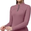 CADMUS Women's Compression Long Sleeve Shirts for Hiking Running Dry Fit Tights