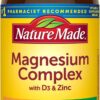 Nature Made Magnesium Complex with Vitamin D and Zinc Supplements, Magnesium Supplement for Muscle, Nerve, Heart & Bone Support with Vitamin D3 & Zinc for Immune Support, 60 Capsules, 30 Day Supply