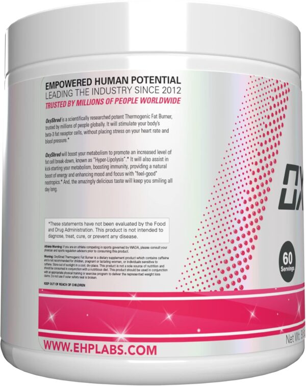 EHP Labs OxyShred Pre Workout Powder - Preworkout Powder with L Glutamine & Acetyl L Carnitine, Energy Boost Drink - Cosmic Blast, 60 Servings