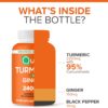 Qunol Turmeric Curcumin with Black Pepper & Ginger, 2400mg Turmeric Extract with 95% Curcuminoids, Extra Strength Supplement, Enhanced Absorption, Joint Support Supplement, 105 Count